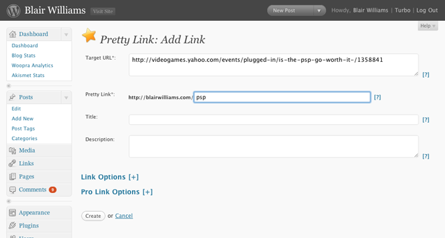 pretty link 11 Awesome Wordpress Plugins For Your Niche Sites